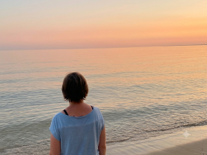 Sonnenuntergang, Korfu mit Susanne Zeidler